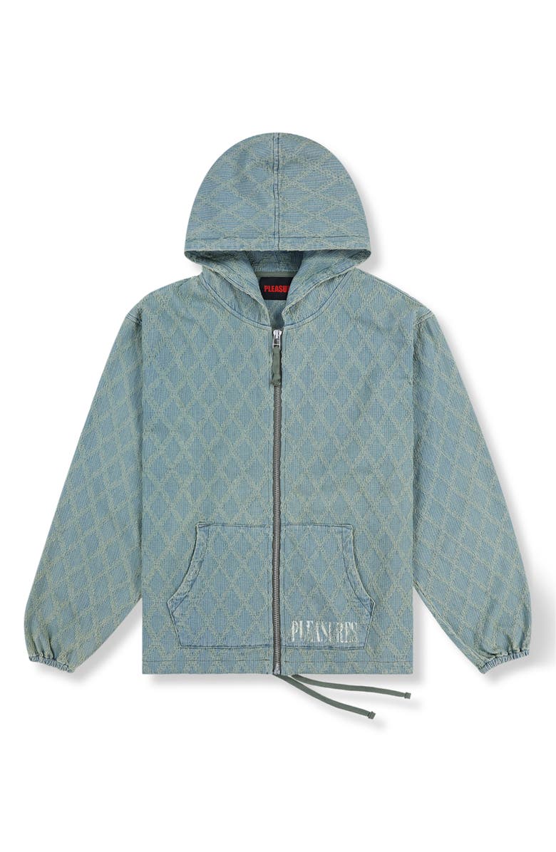 PLEASURES Diamond Jacquard Zip Hoodie, Alternate, color, 