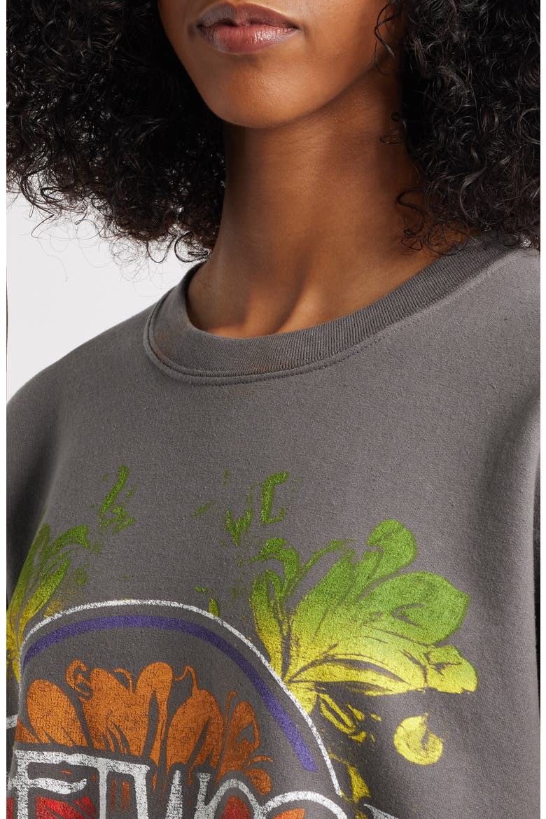 Fleetwood Mac Floral Graphic Sweatshirt, Alternate, color, SOLID CHARCOAL