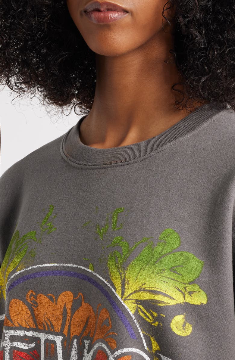 Merch Traffic Fleetwood Mac Floral Graphic Sweatshirt, Alternate, color, 