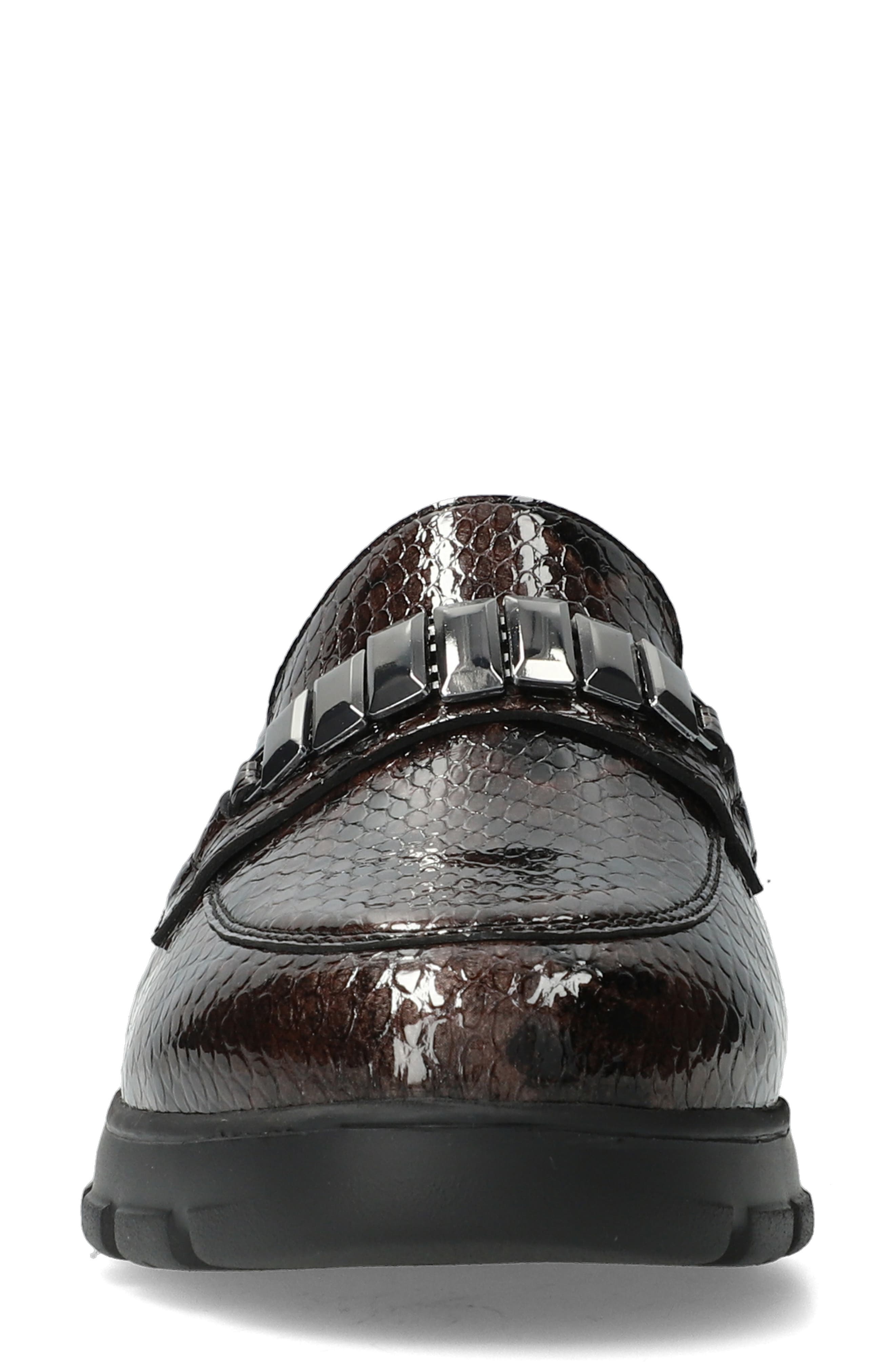 Carlyne Leather Loafer, Alternate, color, BRONZE B3317