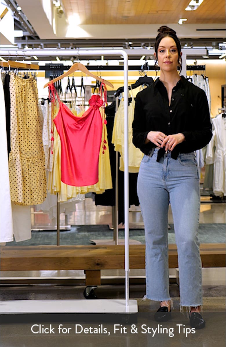 Marta Trailing Flower Silk Camisole, sales video thumbnail