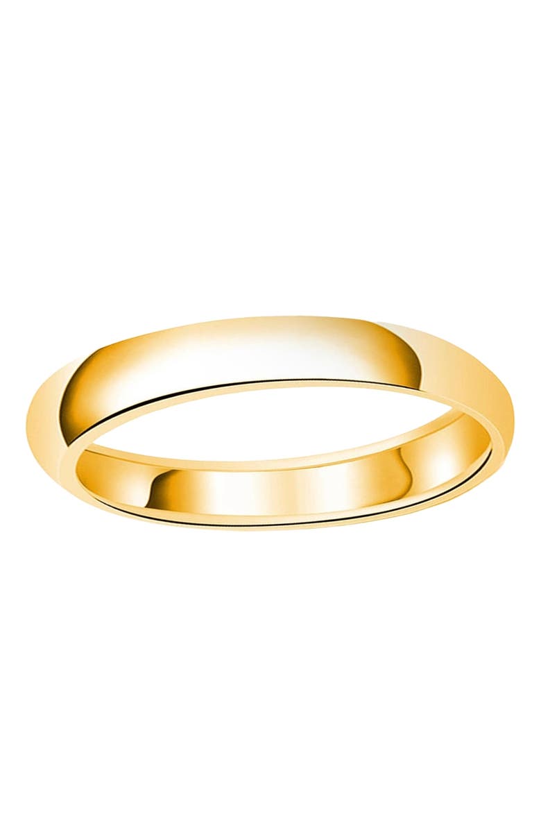 Donatello Gian Gold-Tone Sterling Silver 4MM Wedding Band, Main, color,