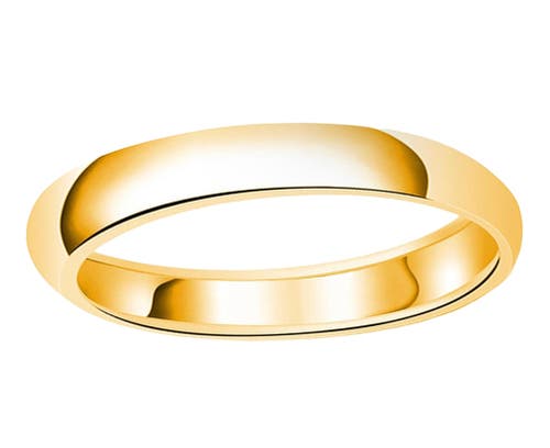 Donatello Gian Gold-tone Sterling Silver 4mm Wedding Band In Gold