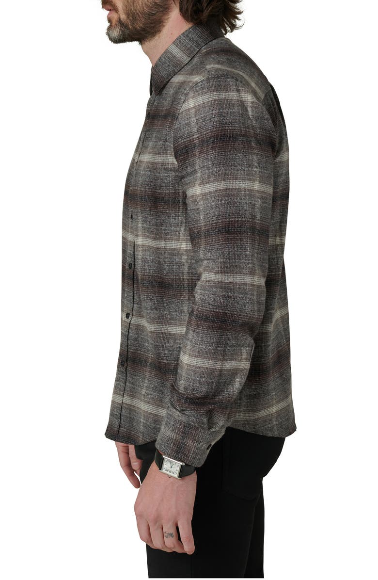 Joe's Oliver Plaid Flannel Button-Up Shirt, Alternate, color, Ombre Plaid