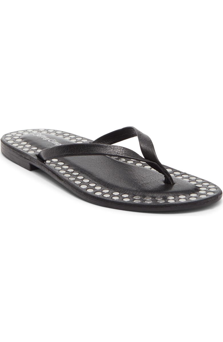 Jeffrey Campbell Katrina Flip Flop, Main, color, Black Silver