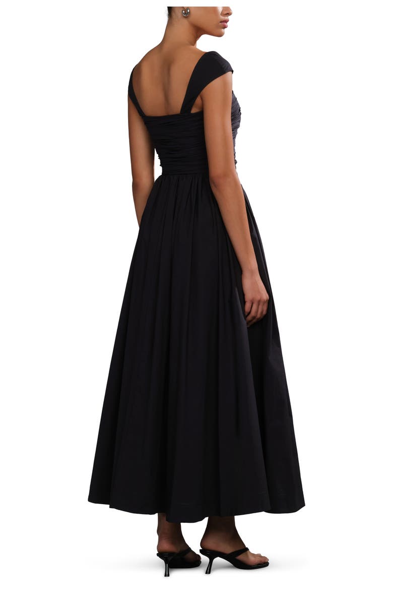 AMUR Galilea ruched dress, Alternate, color, Black