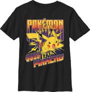 POKEMON Boy's Pokemon Static Pikachu Graphic T-Shirt