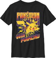 POKEMON Boy's Pokemon Static Pikachu Graphic T-Shirt