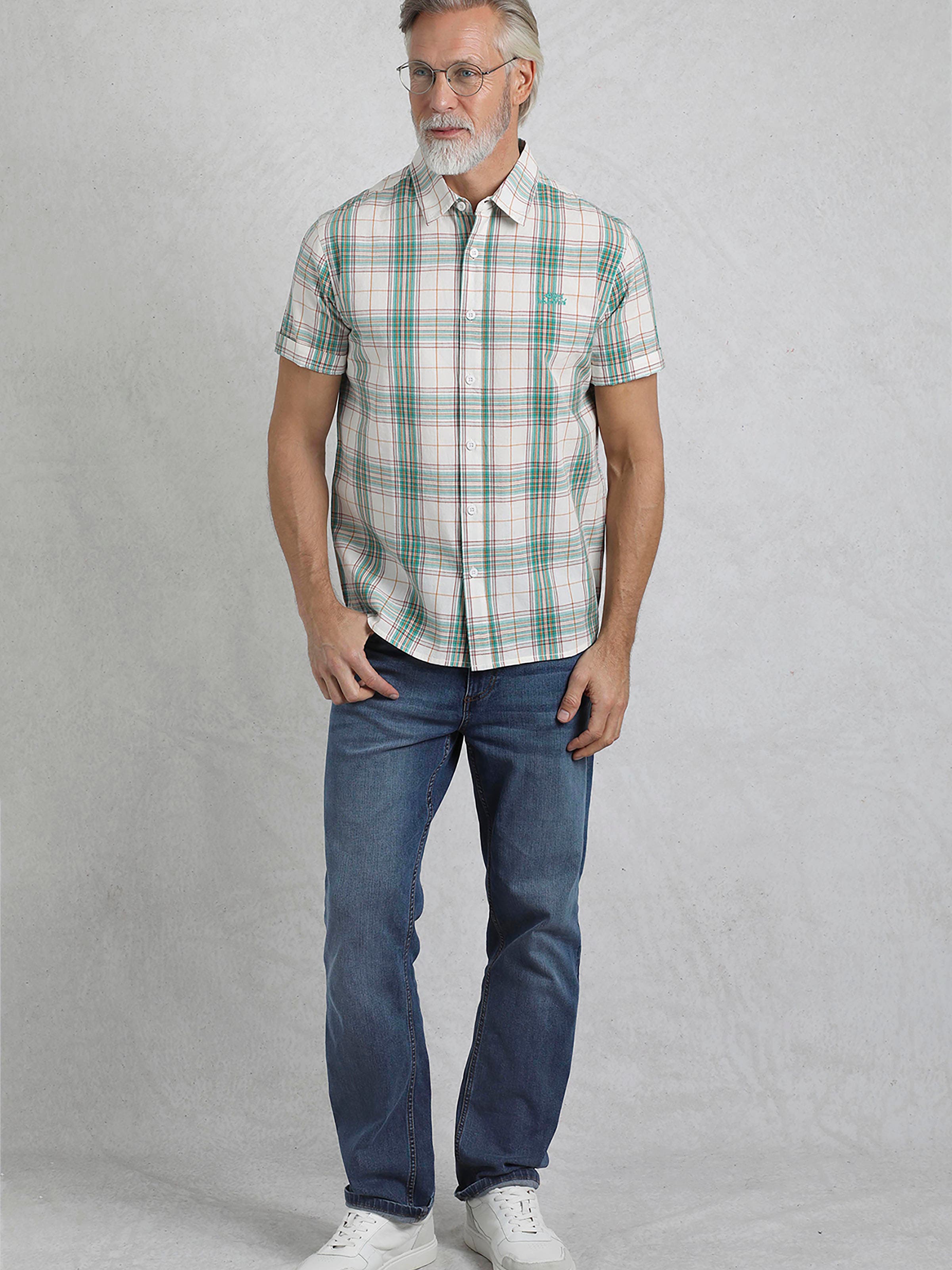 Weird Fish Judd Short Sleeve Check Shirt (Men) | Nordstrom