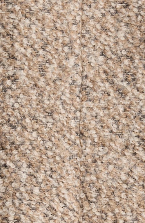 Eileen Fisher Alpaca & Wool Blend Faux Shearling Short Coat In Brown