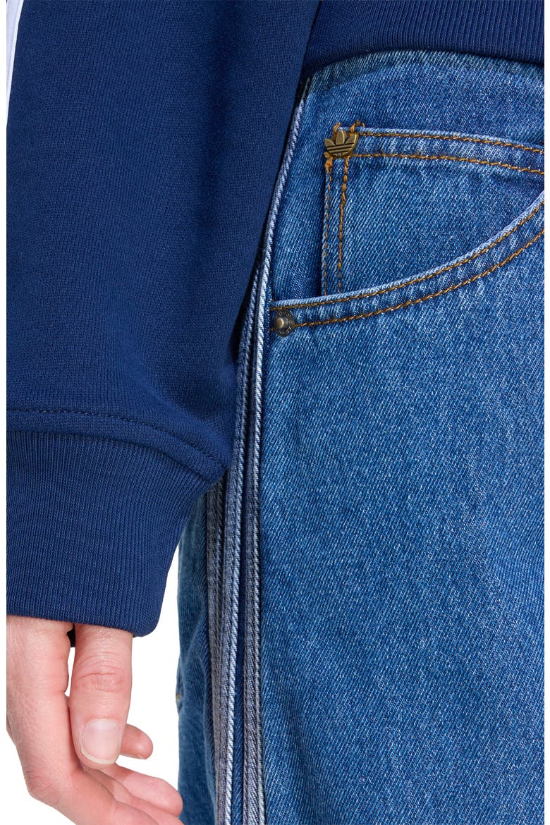Firebird 3-Stripes Wide Leg Jeans, Alternate, color, MEDIUM VINTAGE DENIM