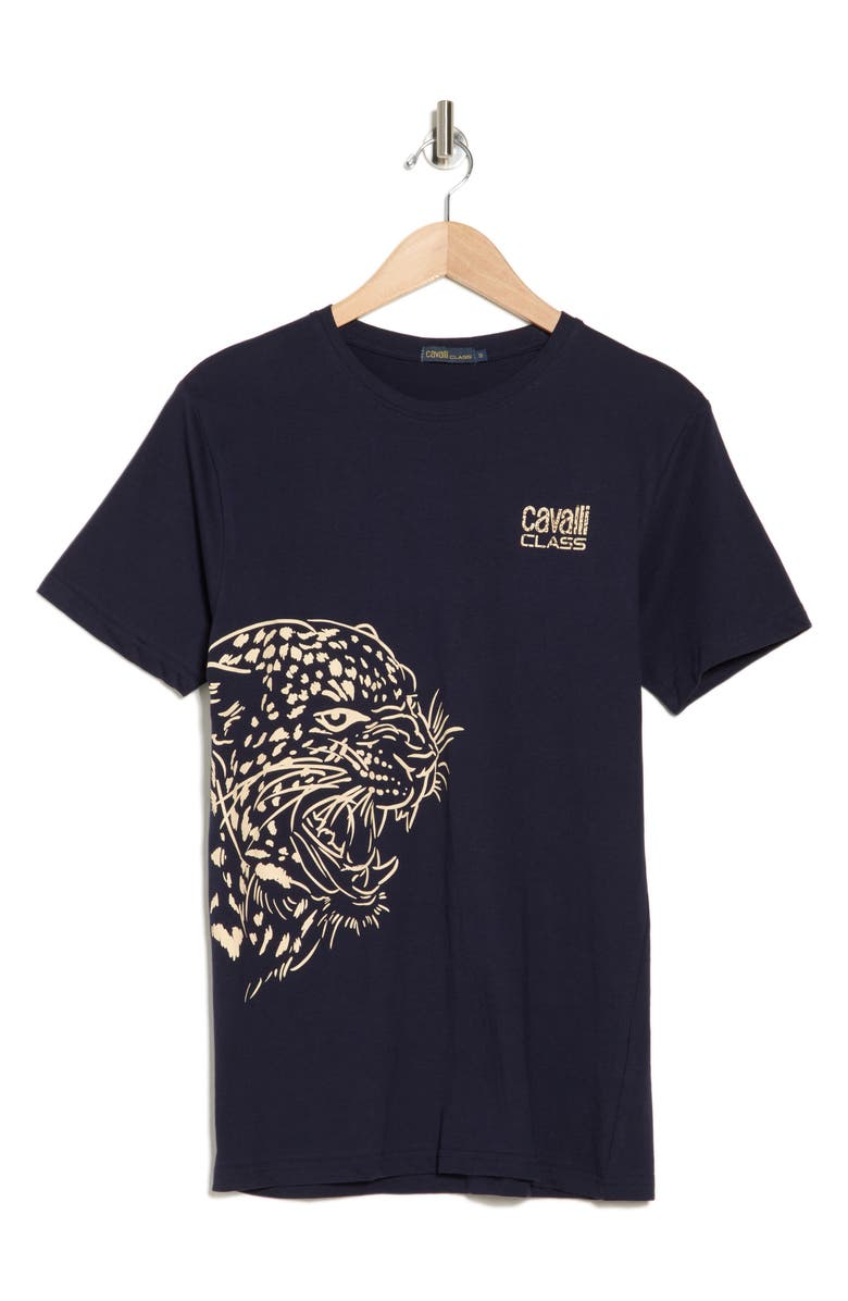 Cavalli Class Stretch Cotton Graphic T-Shirt, Alternate, color,