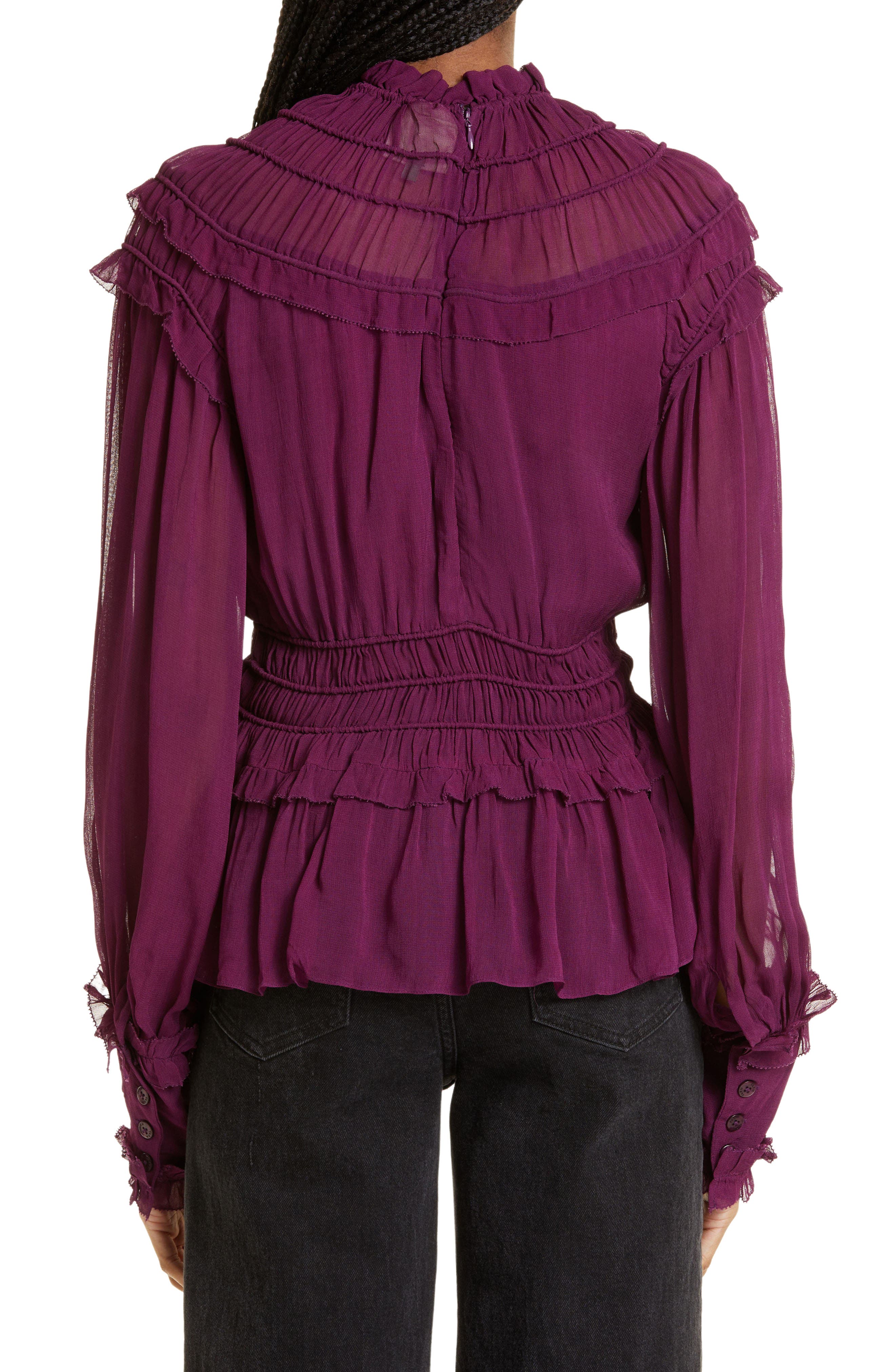 Ruffle Peplum Top - image 2