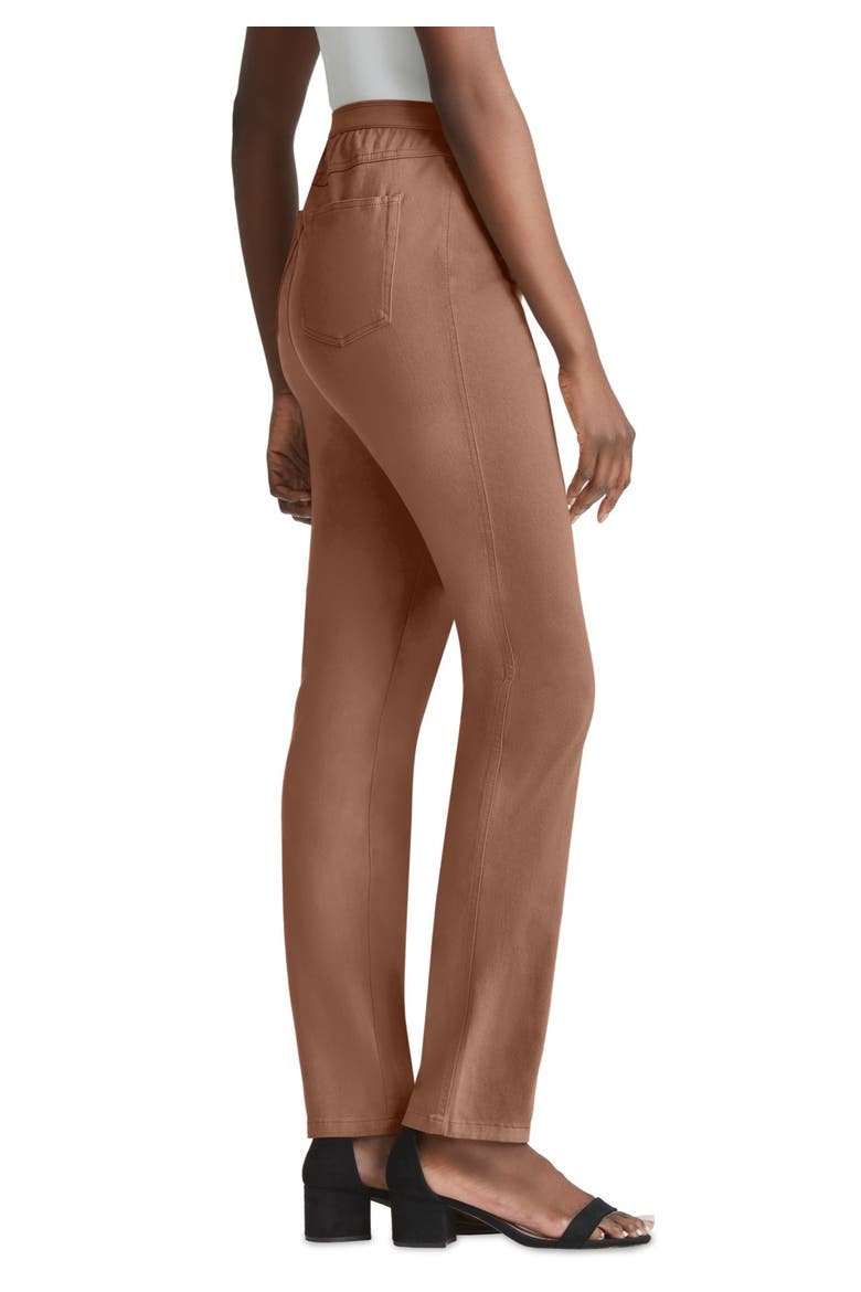 Stretch Denim Straight-leg Jegging (plus), Alternate, color, CREAMY MOCHA