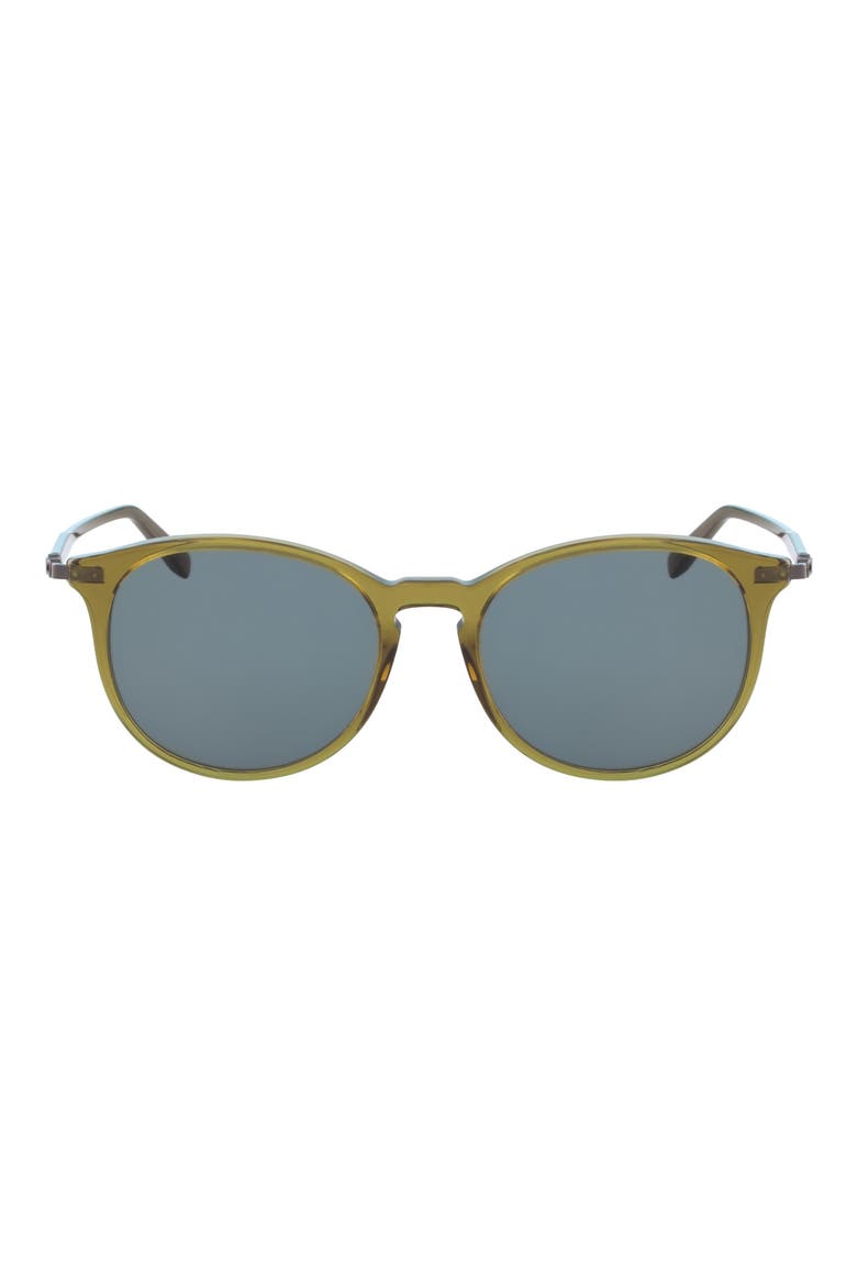 53mm Round Sunglasses, Main, color, KHAKI