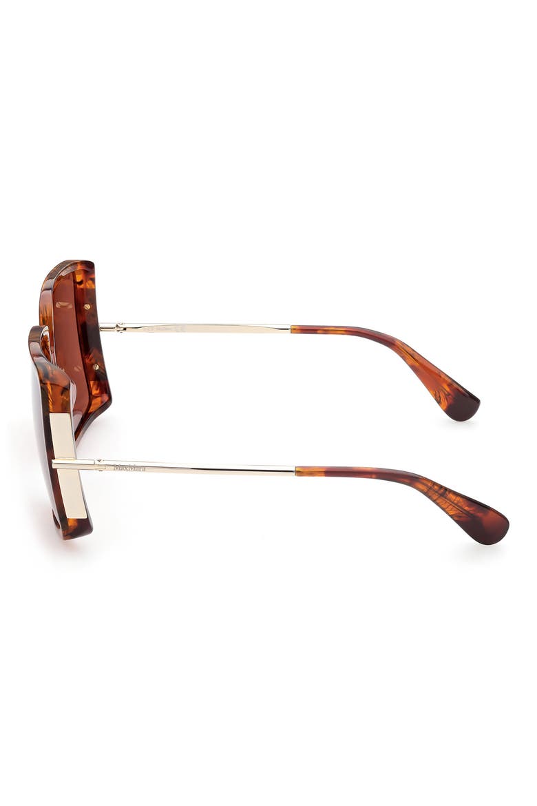 58mm Square Sunglasses, Alternate, color, RED HAVANA / BROWN