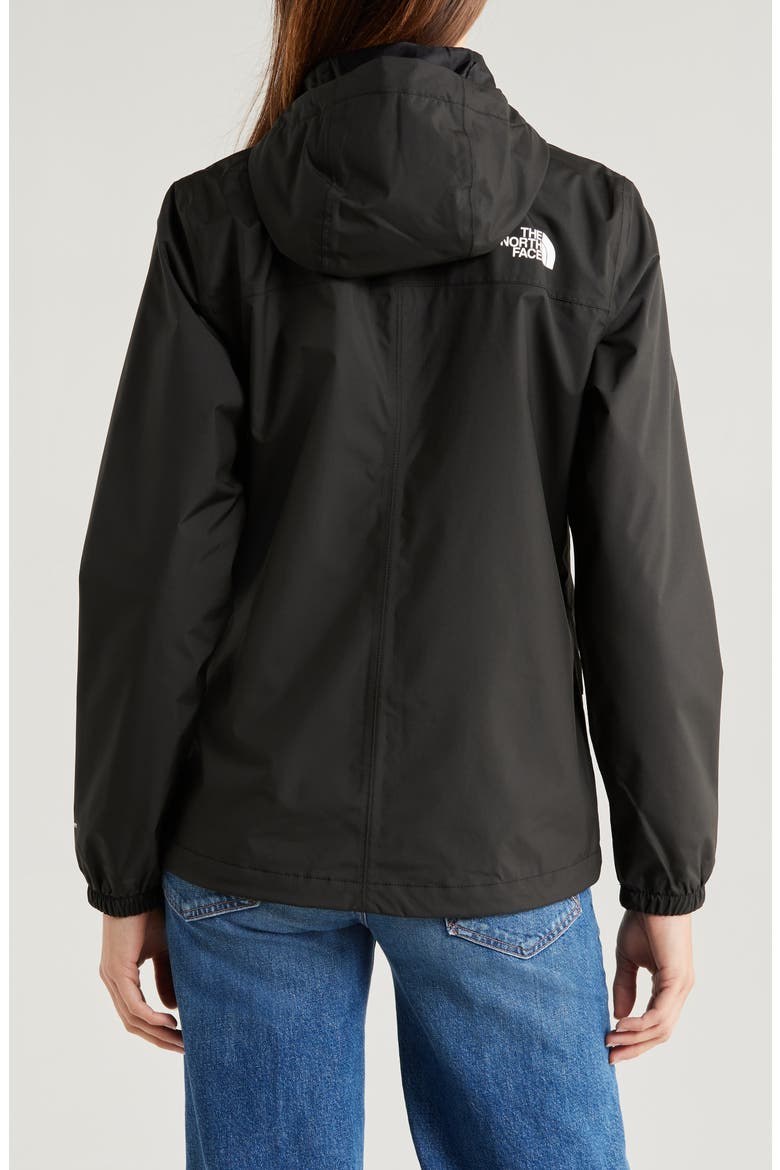 Antora Waterproof Hooded Rain Jacket, Alternate, color, TNF BLACK
