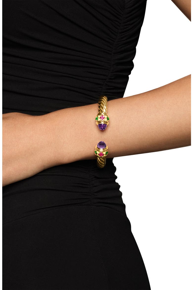 Renaissance Bracelet with Semiprecious Stones, Alternate, color, AMETHYST