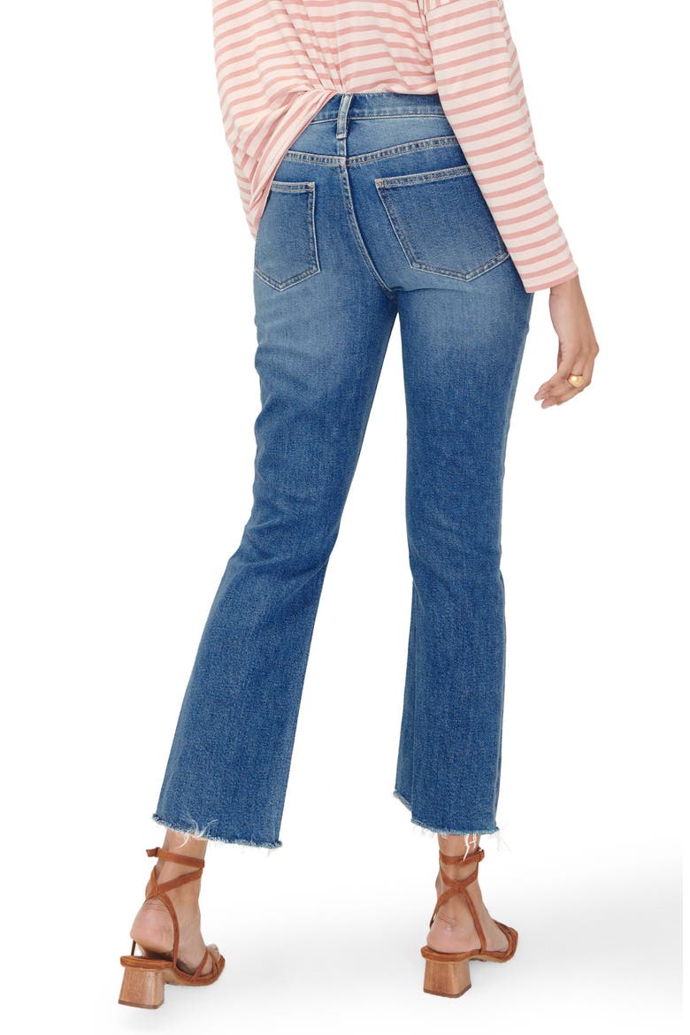 The Under The Bump Crop Maternity Jeans, Alternate, color, INDIGO