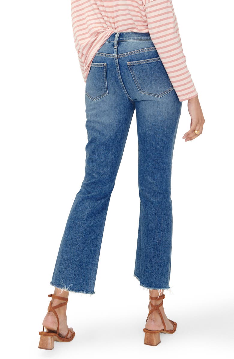 HATCH The Under The Bump Crop Maternity Jeans, Alternate, color, Indigo