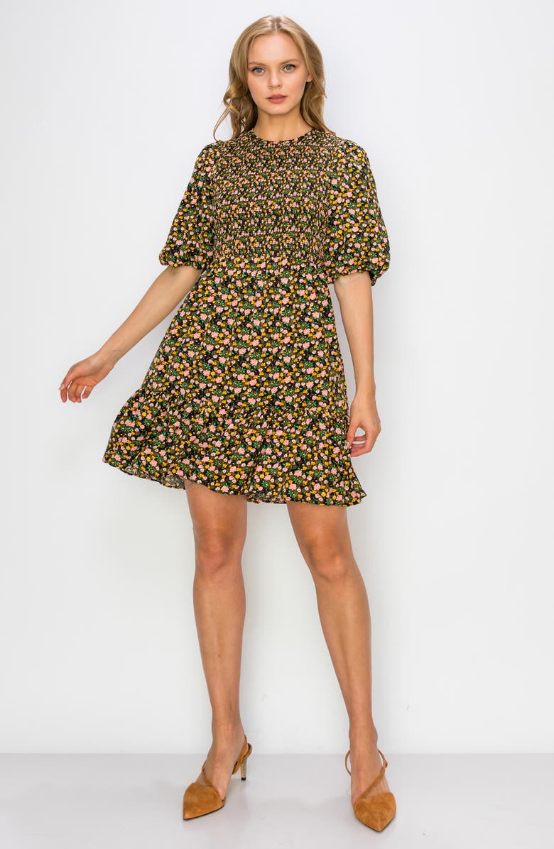 MELLODAY Puff Sleeve Dress, Alternate, color,