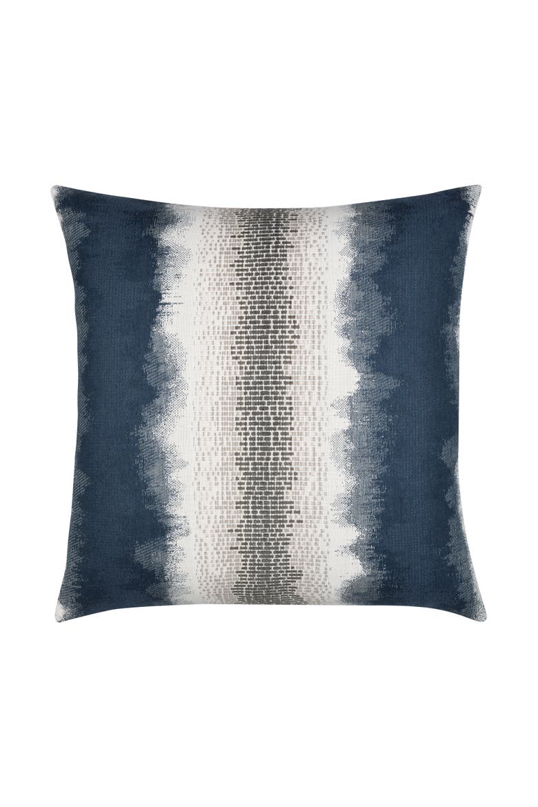 Resilience with chenille accents Indoor & Outdoor Woven Accent Pillow, Main, color, Indigo