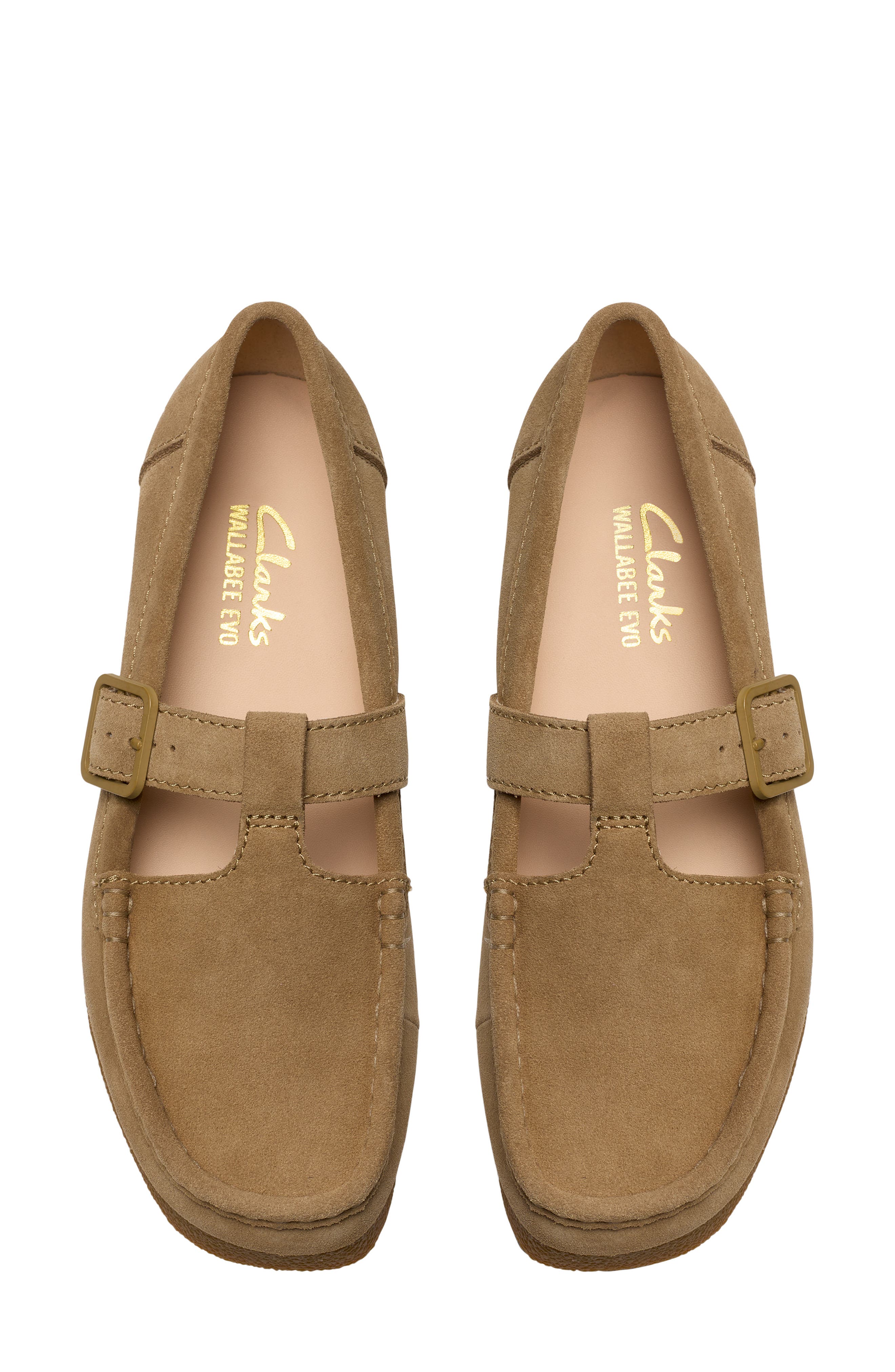 Wallabee Evo Bar Mary Jane, Alternate, color, DARK SAND