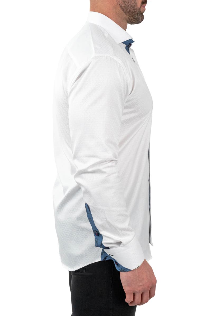 Maceoo Einstein Jacqcoquillage White Button-Up Shirt, Alternate, color, White