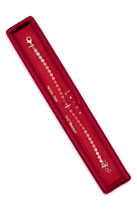 Gradient CZ Tennis Bracelet