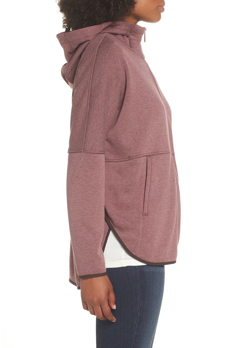 Cozy Slacker Jacket, Alternate, color, FIG HEATHER