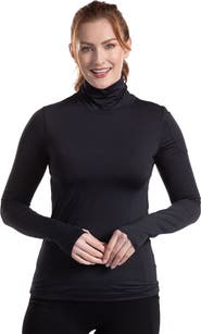 BloqUV Women's Long Sleeve UV Protection Turtleneck Shirt