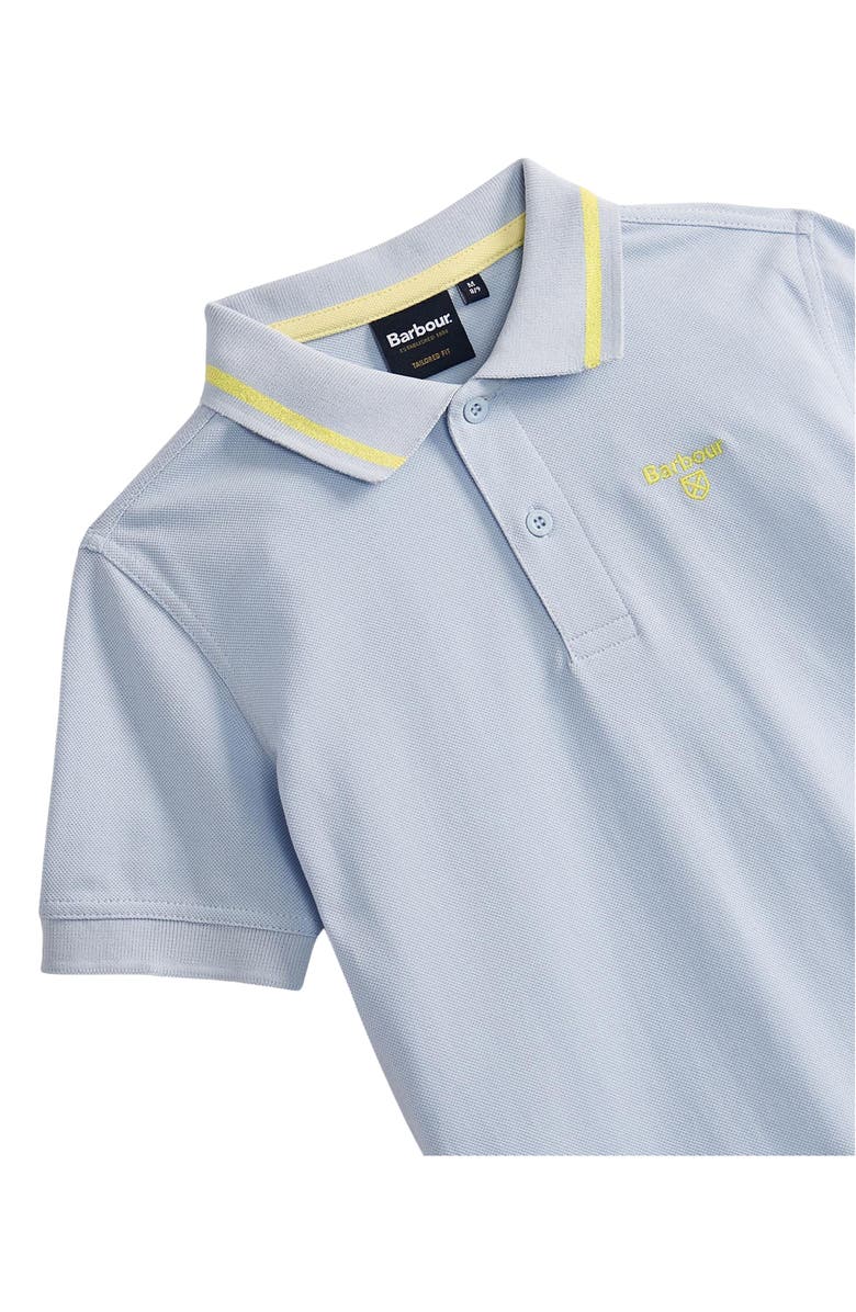 Barbour Kids' Oakside Tipped Cotton Piqué Polo, Alternate, color, 
