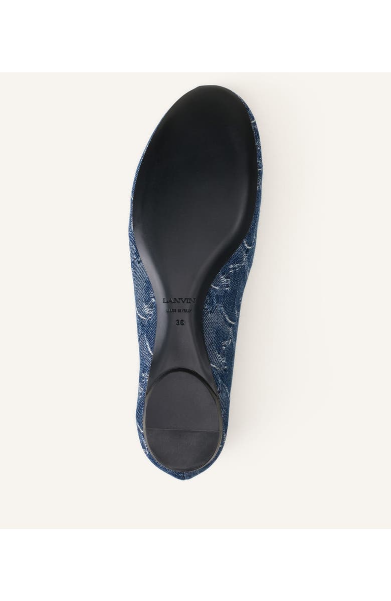 Lanvin Lunar Year Ballerina In Denim, Alternate, color, Blue