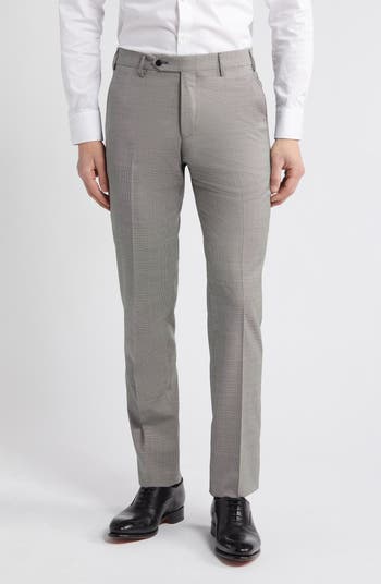 Zanella Parker Classic Wool Sharkskin Dress Pants | Nordstrom