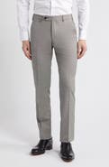Zanella Parker Classic Wool Sharkskin Dress Pants