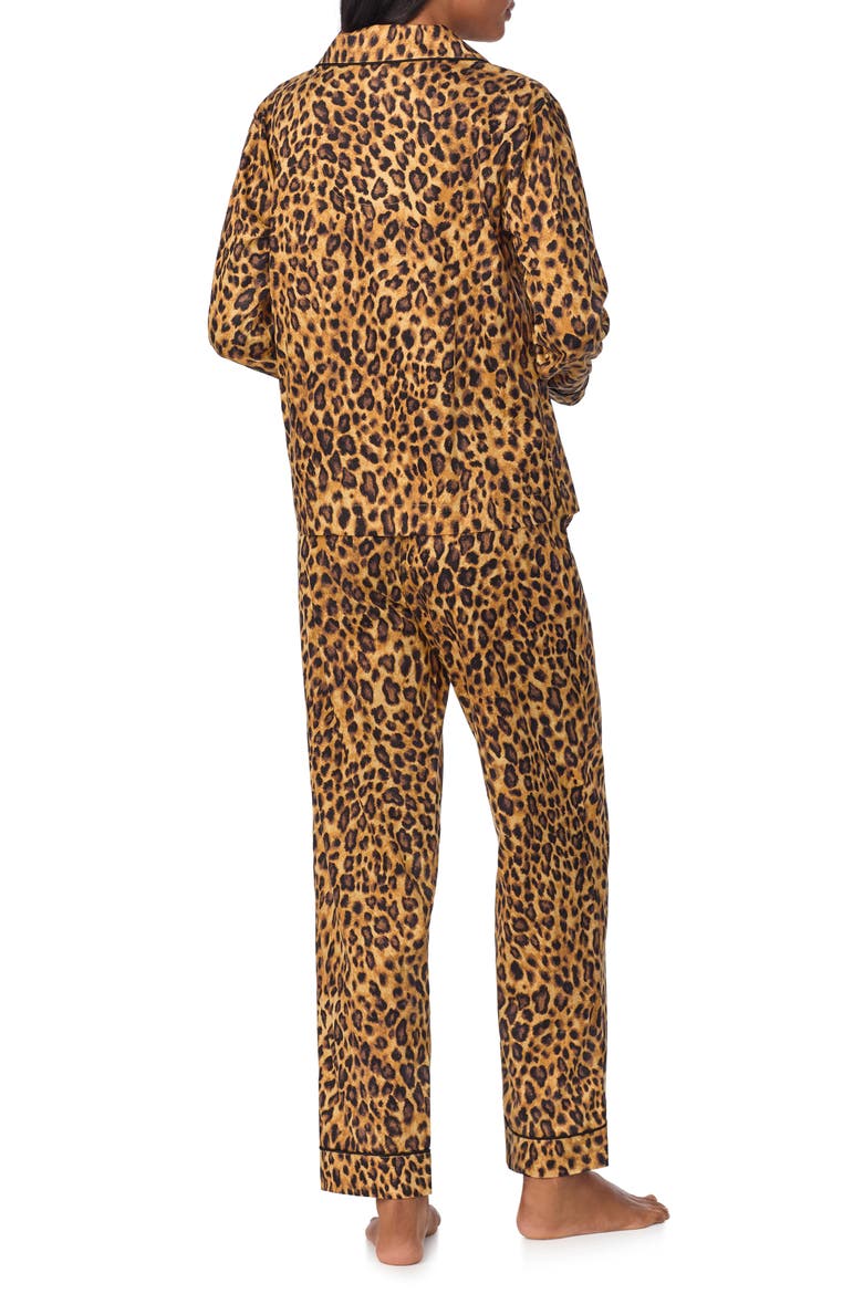 Print Cotton Blend Pajamas, Alternate, color, LEOPARD