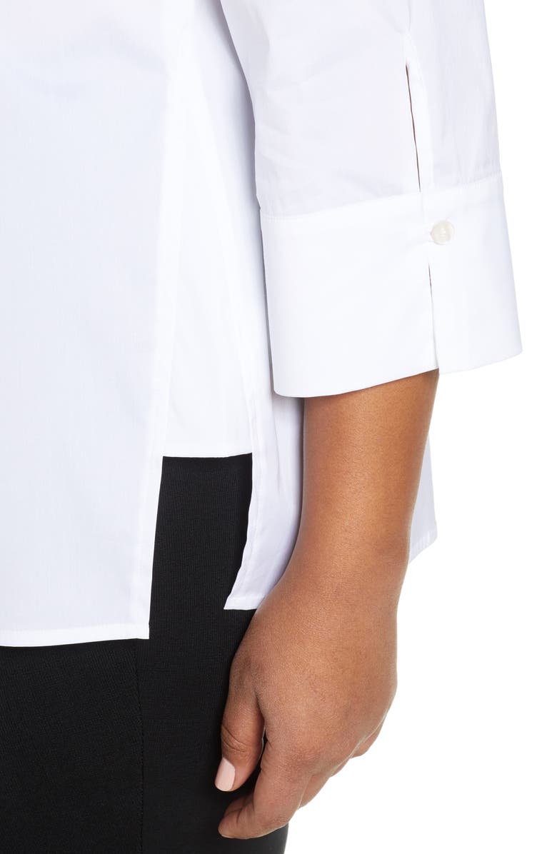 Ming Wang Button Front Shirt, Alternate, color,