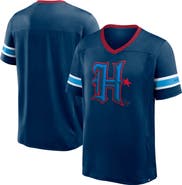FANATICS Men's Fanatics Navy Houston Texans Redzone Hashmark V-Neck T-Shirt
