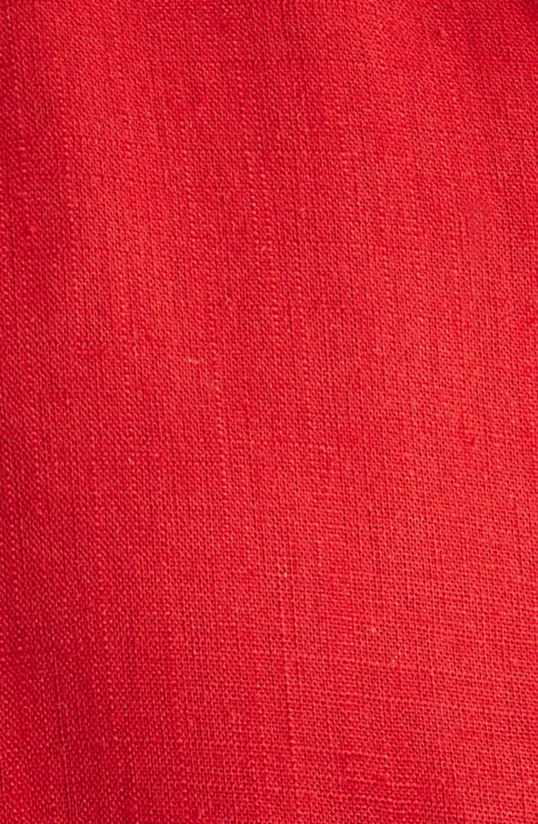 Tahari ASL Fit & Flare Midi Shirtdress, Alternate, color, Baked Red