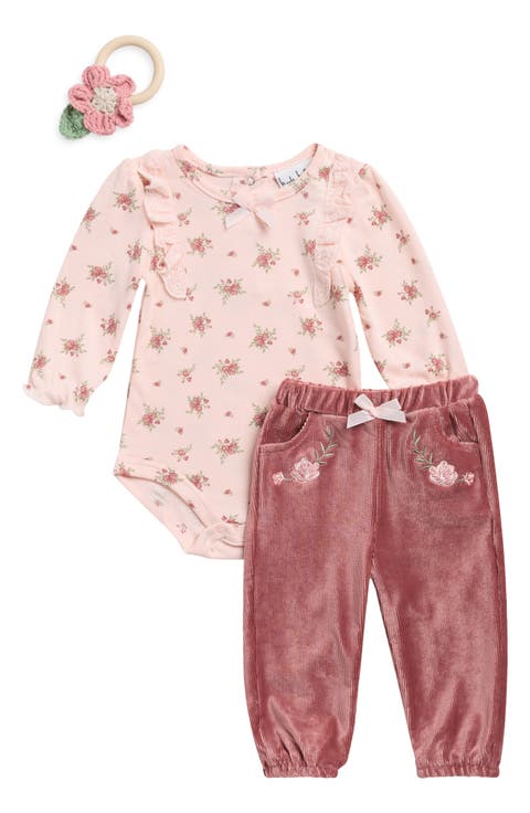 Kids' Bodysuit and Corduroy Pants Set