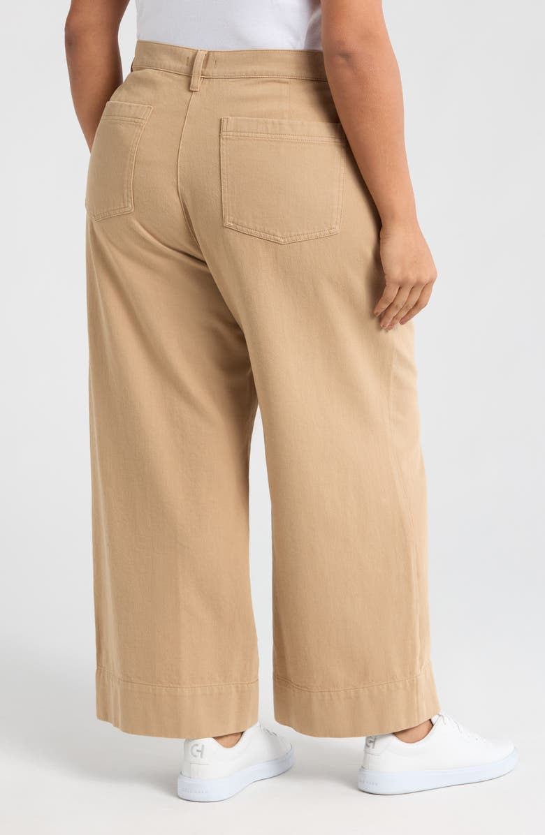 Eileen Fisher High Waist Wide Leg Ankle Pants, Alternate, color,