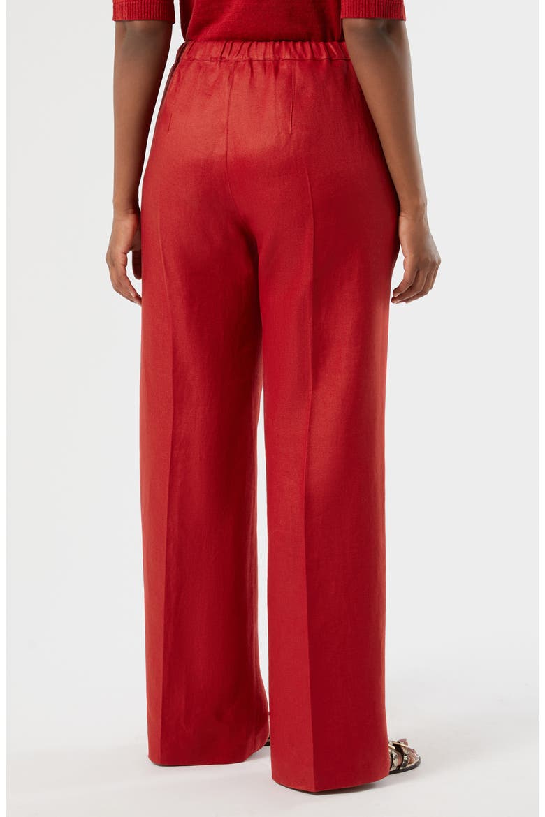 Canapa Linen Wide Leg Pants, Alternate, color, CHERRY