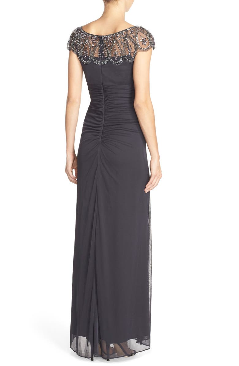 Xscape Evenings Xscape Ruched Jersey Gown, Alternate, color, 