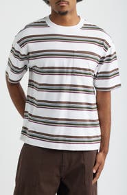 BP. Boxy Stripe Cotton Pocket T-Shirt