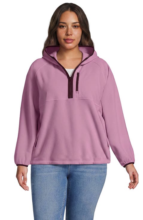 Anyweather RainDefense Hooded Half Zip Fleece Pullover