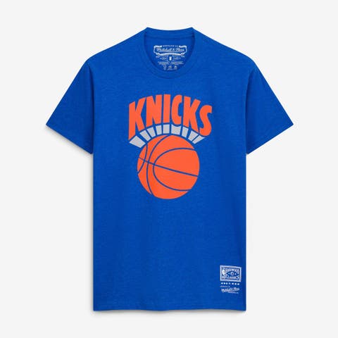 Men's Mitchell & Ness  Heather Blue New York Knicks MVP T-Shirt