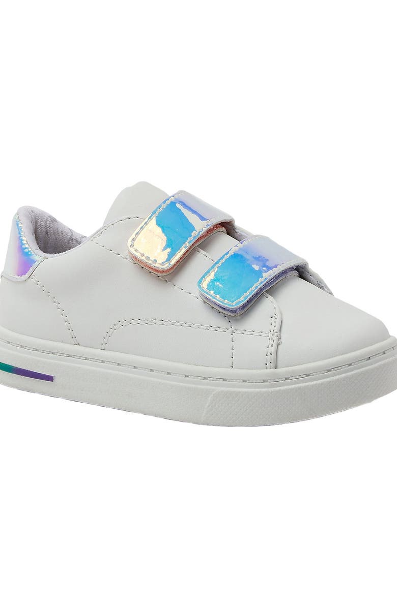 Lands' End Toddlers Easy On Sneakers, Main, color, White