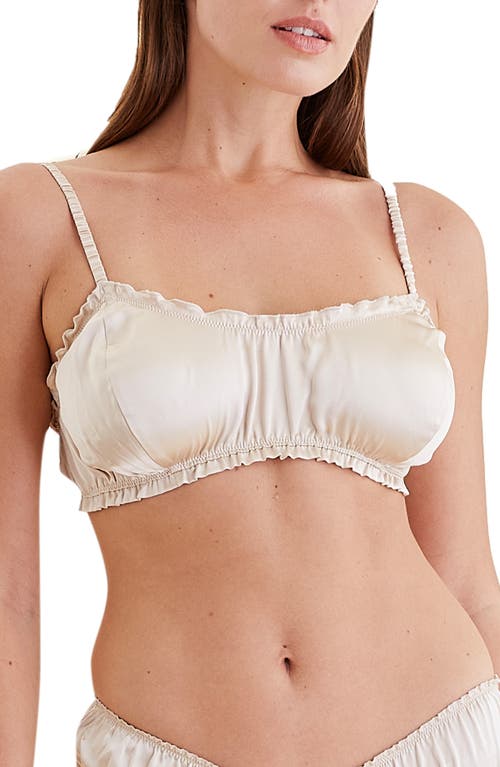 Papinelle Audrey Washable Mulberry Silk Bralette In Neutral