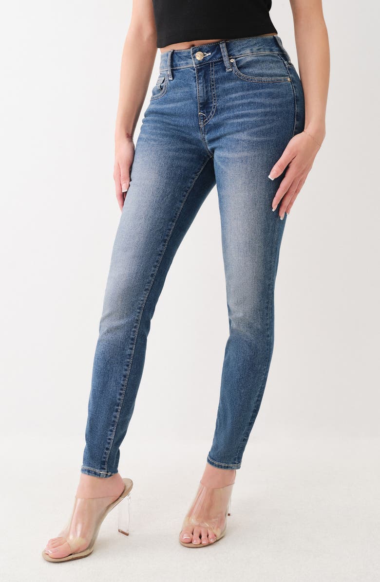 True Religion Brand Jeans Jennie Mid Rise Skinny Jeans, Alternate, color,