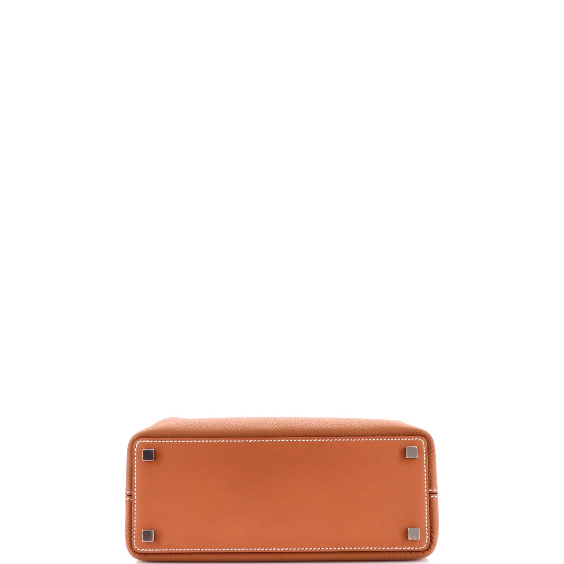 Pre-Owned Hermes Medor Handbag Togo, Alternate, color, Gold